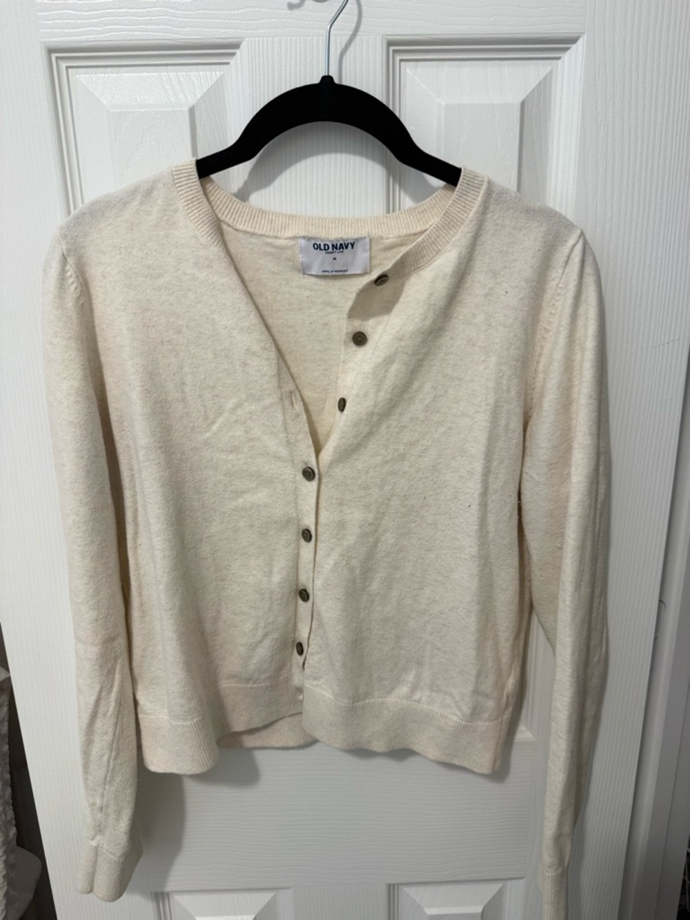 Old Navy Cream Henley Cardigan